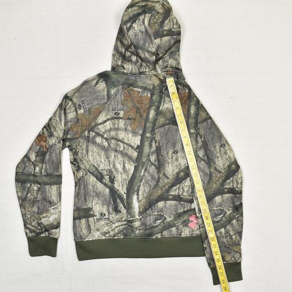 Under Armour Women's Full Zip Jacket Polyester Green Size M Loose Coldgear Camo - Picture 6 of 8